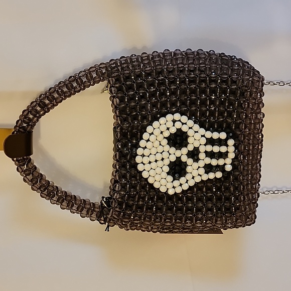 NWT BOUFFANTS & BROKEN HEARTS Kendra Dandy Skull Funky Halloween Beaded Purse - Picture 3 of 16